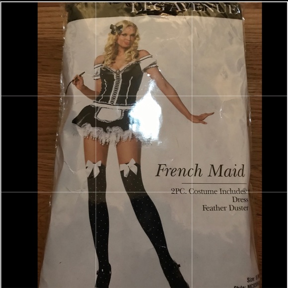 leg avenue french maid costume